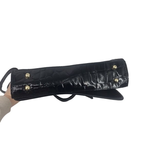 GENUINE LEATHER CHEETAH PRINT CONVERTIBLE CROSSBODY HANDBAG BAG SNAP CLOSURE - Picture 13 of 16